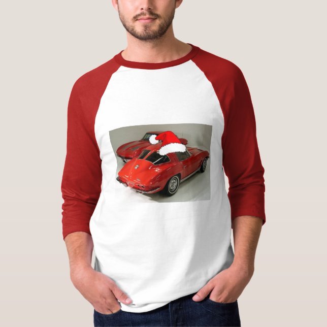 Camiseta Corvettes del Clásico Rojo navidades (Anverso)