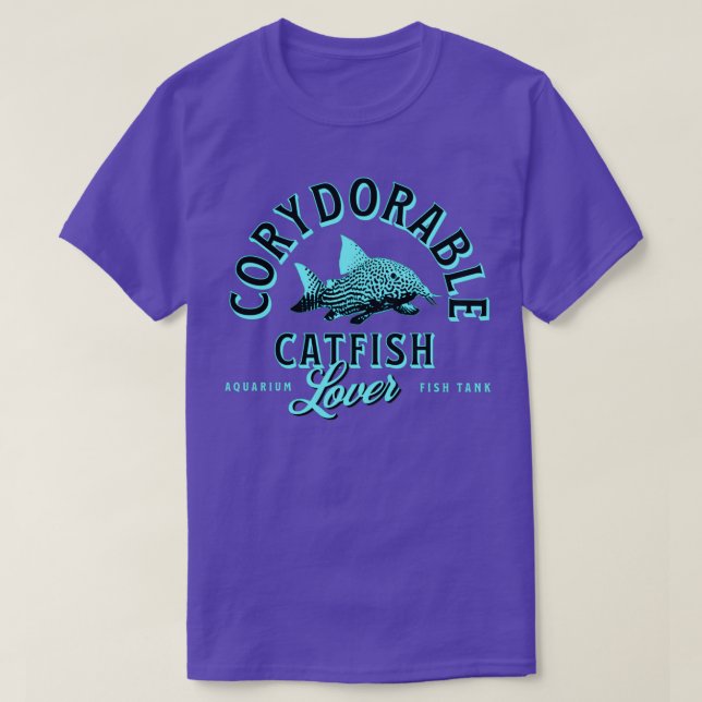 Camiseta Corydoras Catfish Aquarium Fish Amantes Pescador (Diseño del anverso)