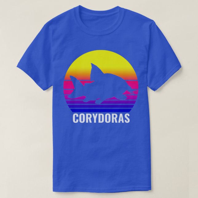 Camiseta Corydoras Catfish Aquarium Fish Amantes Sunset (Diseño del anverso)