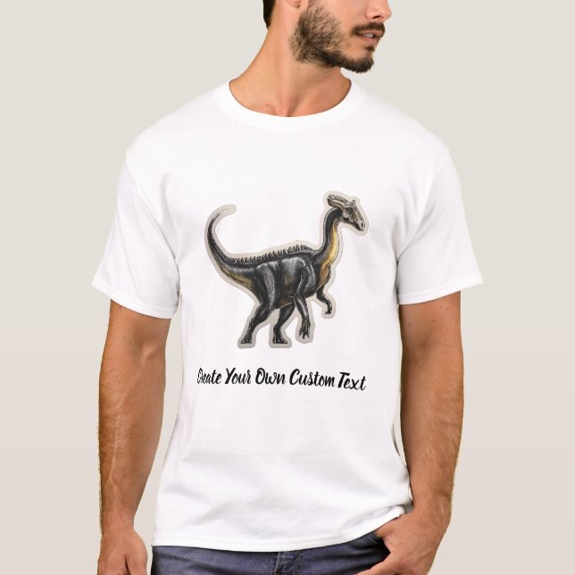 Camiseta Corythosaurus Dinosaur Crea Tu Propio Texto Person (Anverso)