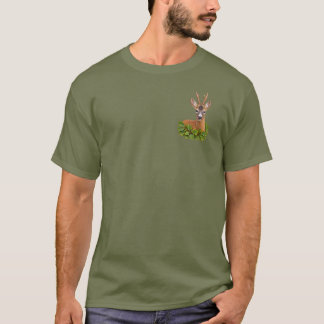 Camiseta Corzo Juguetón con Verde