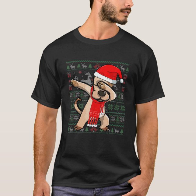 Camiseta Cos Fiesta de sudor de Navidades feos de perro de  (Anverso)