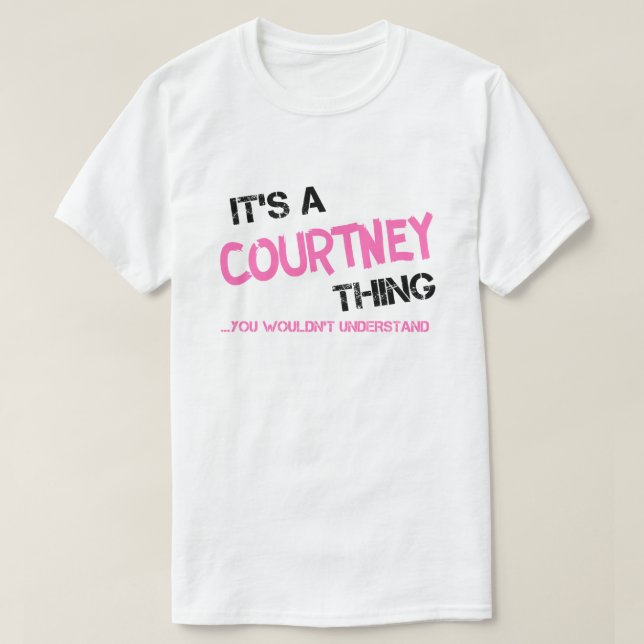 Camiseta Cosa de Courtney que no entenderías (Diseño del anverso)