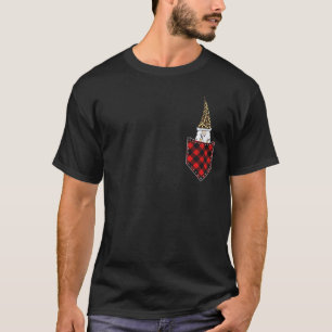 Camiseta Cosa De Gnome En Pocket Gnome Leopard Red Plaid Ch
