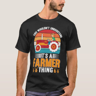 Camiseta Cosa de los agricultores Humor de granja Vida Retr