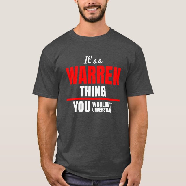 Camiseta Cosa de Warren que no entenderías el nombre (Anverso)