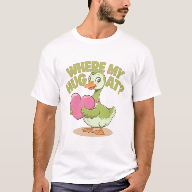 Camiseta ¿Cosa divertida sosteniendo el corazón donde mi ab (Anverso)