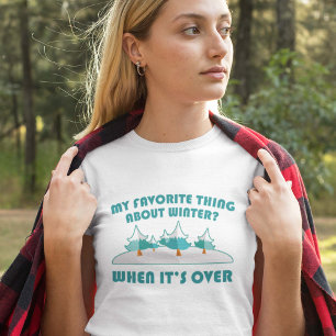 Camiseta Cosa Favorita Sobre el Invierno