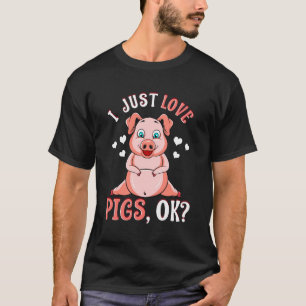 Camiseta Cosa Graciosa Me Encanta El Lechón Ok