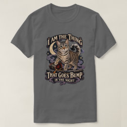 Camiseta Cosa que hace ruido en la noche Gato de Halloween