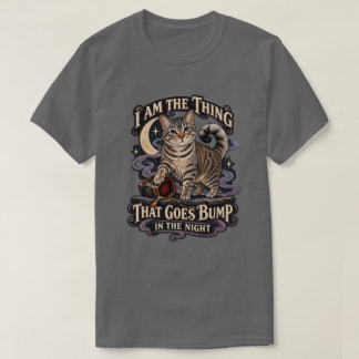 Camiseta Cosa que hace ruido en la noche Gato de Halloween