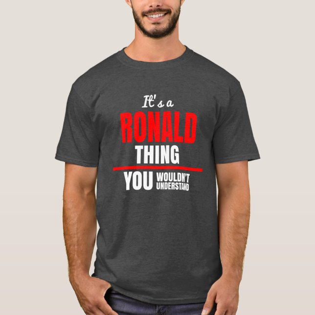 Camiseta Cosa Ronald que no entenderías el nombre (Anverso)