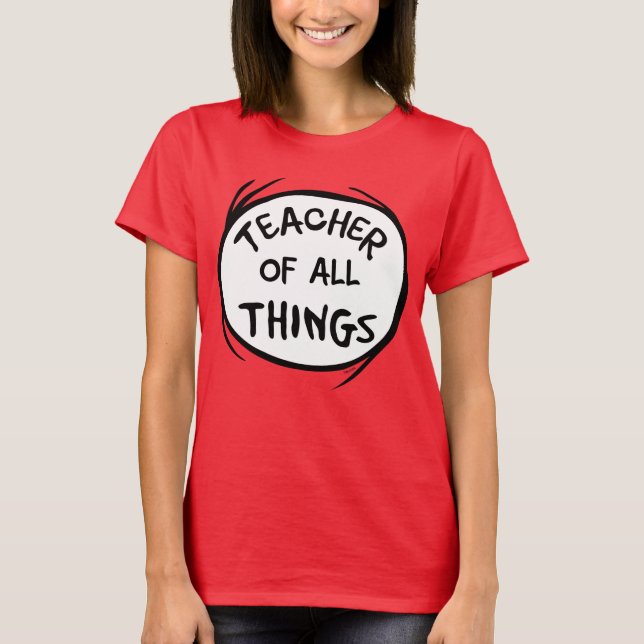 Camiseta Cosa Uno Cosa Dos - Maestra de todas las Cosas (Anverso)