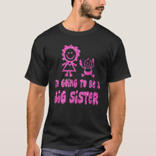 Camiseta Cosa, voy a ser una gran hermana Chica de niños