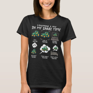 Camiseta Cosas Agrícolas Que Hago Tractor Para Niños Agricu