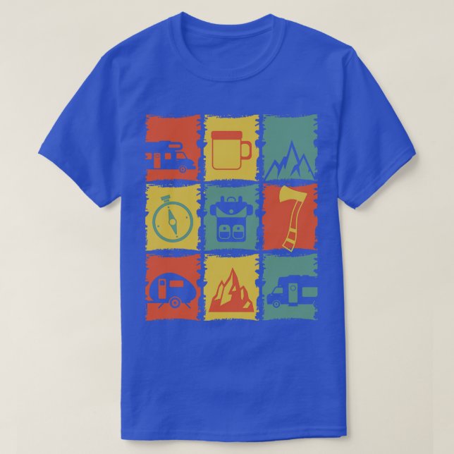 Camiseta Cosas de acampada para un acampador (Diseño del anverso)