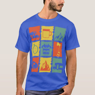 Camiseta Cosas de acampada para un acampador