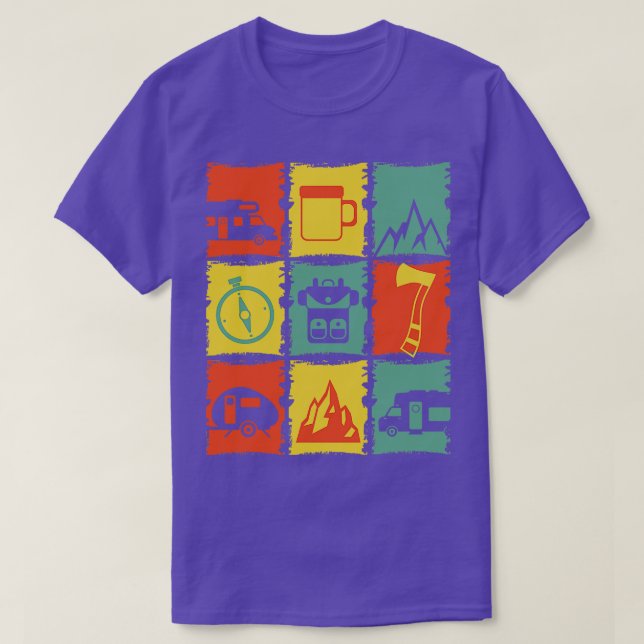 Camiseta Cosas de acampada para un acampador (Diseño del anverso)