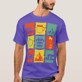 Camiseta Cosas de acampada para un acampador