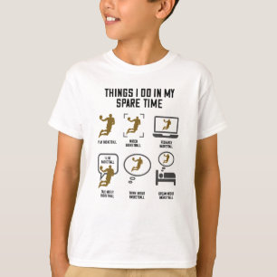 Camiseta Cosas de básquetbol que hago en mi tiempo libre