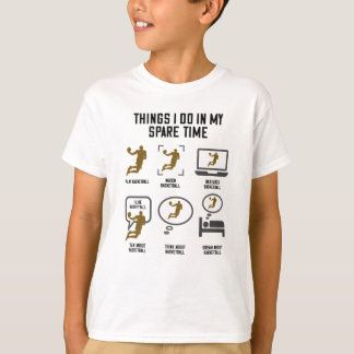 Camiseta Cosas de básquetbol que hago en mi tiempo libre