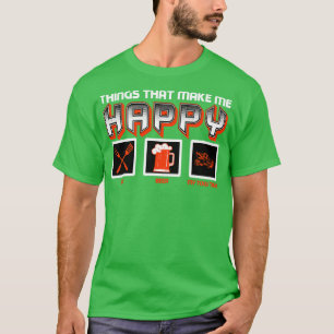 Camiseta Cosas De Camión Que Me Hacen Feliz Cerveza BBQ.