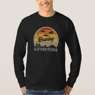 Camiseta Cosas De Camping Para Aventureros Hombres Retro Al