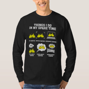 Camiseta Cosas De Camping Que Hago En Mi Tiempo De Reserva 