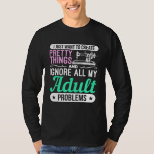 Camiseta Cosas De Mascar Máquinas Y Ignorar El Prob Adulto