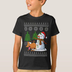 Camiseta Cosas De Perro Graciosas Con Navidades Feo De Snow