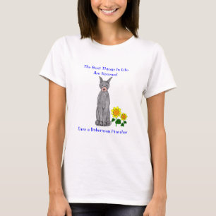 Camiseta Cosas del Pinscher del Doberman las mejores en
