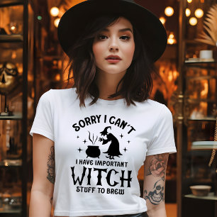 Camiseta Cosas Divertidas de Bruja para Preparar