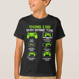 Camiseta Cosas divertidas de juego que hago en mi juego de