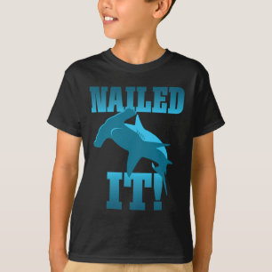 Camiseta Cosas Divertidas de Skateboard - Faded Nailed It H