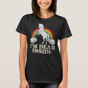 Camiseta Cosas divertidas - Unicornio estoy muerto dentro d