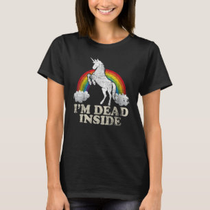 Camiseta Cosas divertidas - Unicornio estoy muerto dentro d