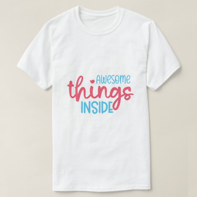 Camiseta Cosas Impresionantes Dentro (Diseño del anverso)