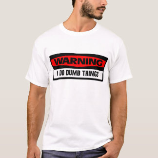 Camiseta cosas mudas amonestadoras