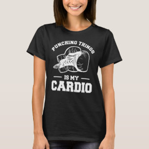 Camiseta Cosas Puntuadoras Es Mi Boxeador De Boxeo Cardio