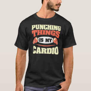 Camiseta Cosas Puntuadoras Es Mi Cardio Kickboxing Boxing S