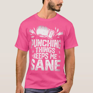 Camiseta Cosas Puntuadoras Me Mantienen Sanado En Boxeo De
