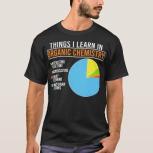 Camiseta Cosas Que Aprendo En La Química Orgánica Divertida