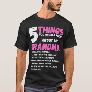 Camiseta Cosas que deberías saber sobre mi ABUELA