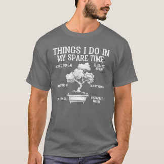 Camiseta Cosas que hago chica Bonsai