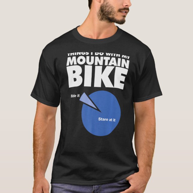 Camiseta Cosas que hago con mi bicicleta de montaña (Anverso)