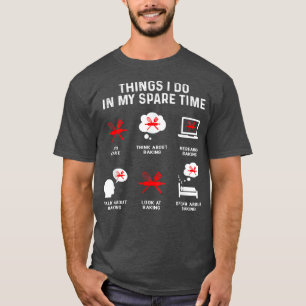 Camiseta Cosas que hago en mi charla de Free Time Watch Pie