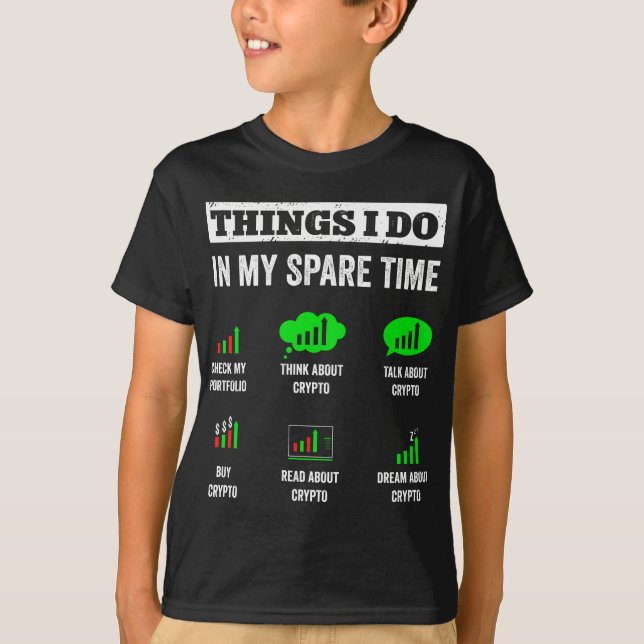 Camiseta Cosas Que Hago En Mi Cripto Funny De Intercambio D (Anverso)
