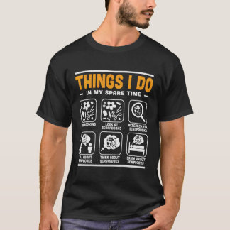 Camiseta Cosas Que Hago En Mi Escrapitulación De Artesanías