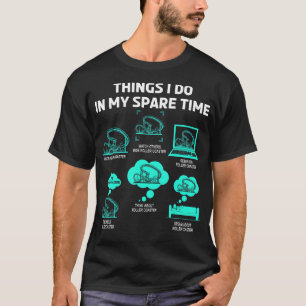 Camiseta Cosas que hago en mi montaña rusa de tiempo libre