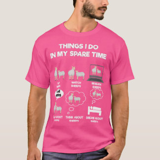 Camiseta Cosas Que Hago En Mi Oveja De Tiempo Libre